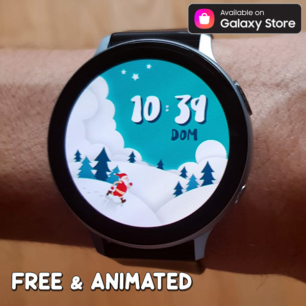 Watch face for Samsung Galaxy Watch - Merry Xmas